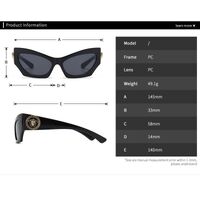 Plastic sunglasses in the shape of a 