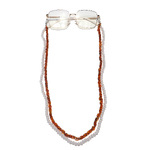 Metal and acrylic eyeglasses double chain GL1158