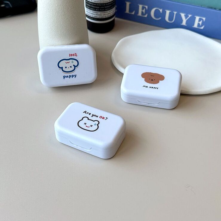 Mini soft contact lens kit  AS118-12白盒熊头