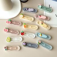 Set of 6 mini soft contact lens kits WL455六个装镊子, fruits and berries