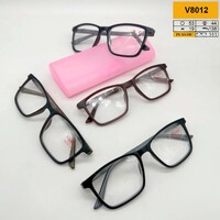 Ready-made plastic frame glasses with case, Vizzini V8012(W21030-31), lens white, diopters from -4.00 to +4.00 (stap 0.25 +and-)