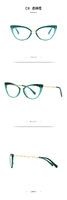 Plastic frames for glasses TR90+CA material (flex hinges) FOCUS FCS2064