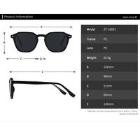 Plastic round polarized sunglasses Elit 10037-EL