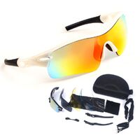 Safety shockproof sports goggles+5 caps 骑行套装-002眼镜