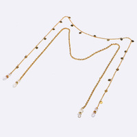Set of two gold glasses chain GM053
