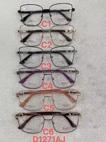 Metal frames for glasses with flex hinges Defile D1271AJ