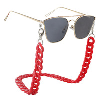 Acrylic non-slip chain, thick concave shape, for glasses and masks GL288-1