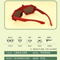 Детские силиконовые солнцезащитные поляризационные очки с защитой с чехлом UV400 T22111