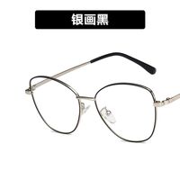 Metal glasses with blue light protection for women 35049-PN