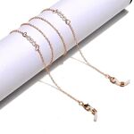 Gold-colored metal non-slip chain, for glasses and masks GL1292