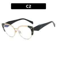 Metal nylor glasses with blue light protection for women 8073-PN