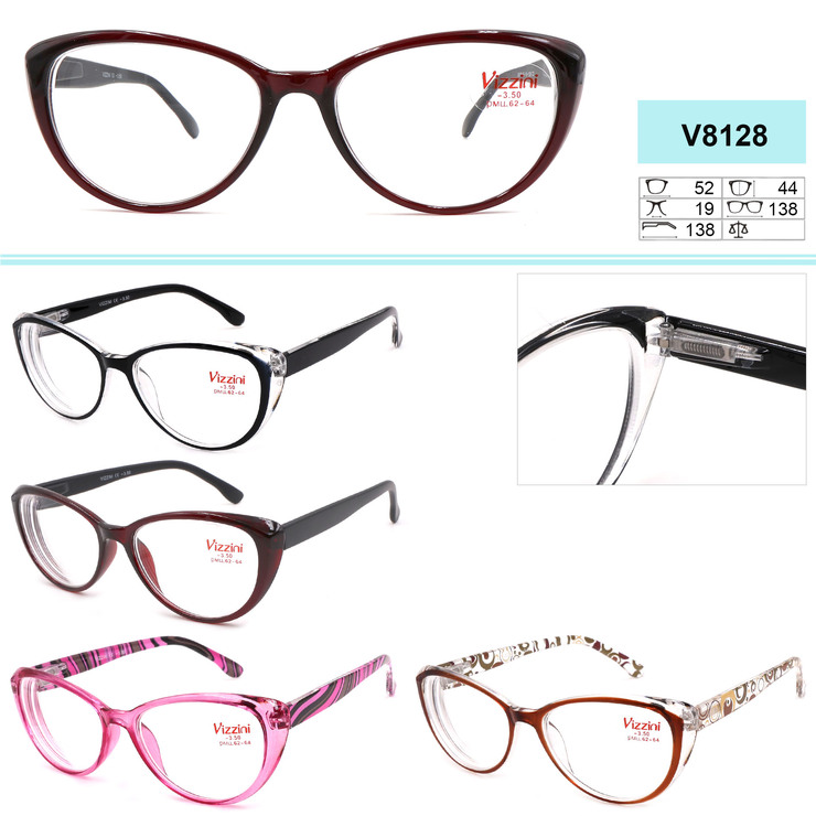 Eyeglasses for women VIZZINI V8128 Diopters: +1.00 to +4,00 (step 0,25); -1,00 to of -6.00 (step 0,5)