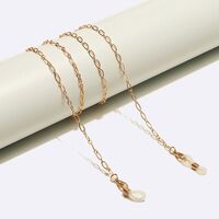 Gold-colored metal non-slip chain, for glasses and masks GL1636