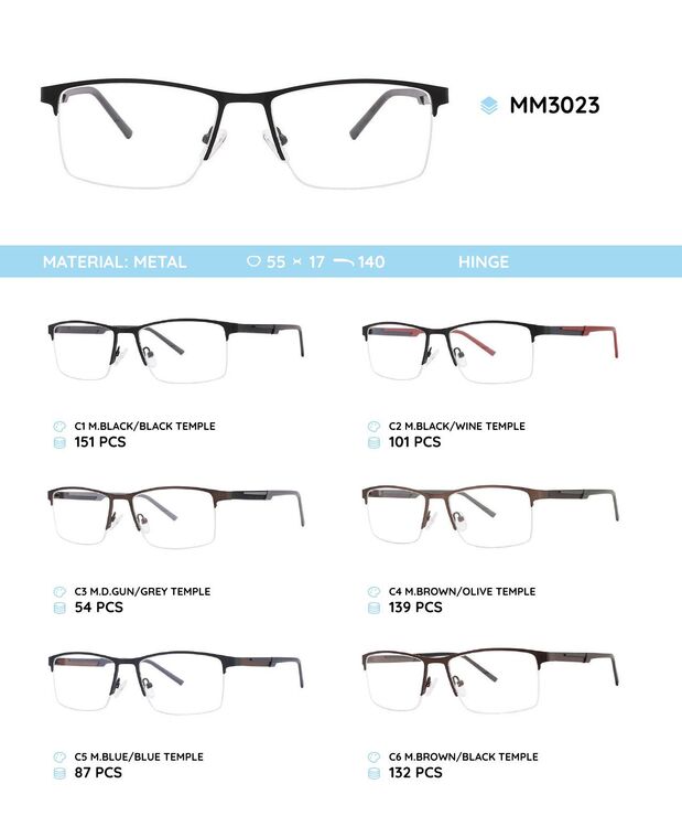 Nylor metal men's frame for glasses MM3023