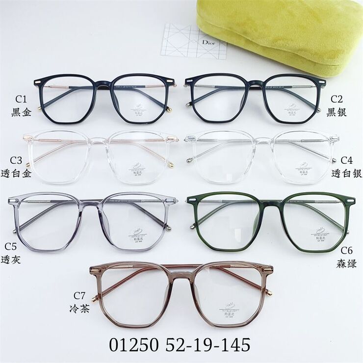 Hybrid frame, metal + TR90, with Blue Block coating SANTA 01250