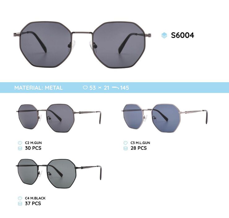 Metal frames polarized sunglasses S6004