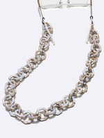 Acrylic black and blue glasses chain GB077