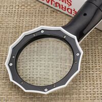 Magnifier with universal backlight, magnifying glass with handle 600554H-XX, diameter: 48 mm, magnification: 6X