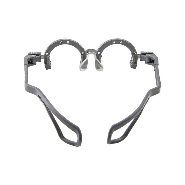 Оправа детская пробная силиконовая полуободковая для подбора очков STF5270-H Black (PJ080) 