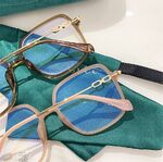 Оправа гибридная, металл + TR90, линзы с Blue Block покрытием SANTA 01246