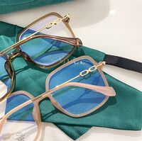 Hybrid frame, metal + TR90, with Blue Block coating SANTA 01246