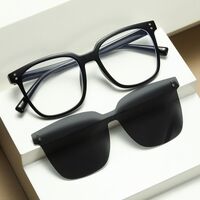 Оправа пластиковая TR90 + 3 поляризационные солнцезащитные насадки (клипон) на магните El Dorado EL9201