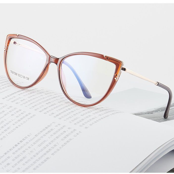TR90 plastic frame or glasses with blue light protection, with spring hinges FA87086