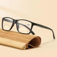 Reading PC plastic glasses bifocal with Blue Ray Cut protection and spring hinges KY3035双光, diopters from +1.00 to +4.00