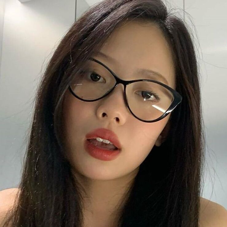 Plastic glasses with blue light protection for women 7212-22029-PN