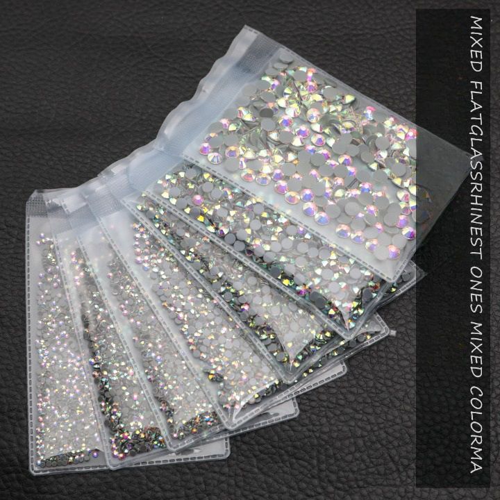 Набор страз с плоским дном для ремонта и украшения оправ и очков PD0036