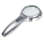 Magnifier with universal backlight, magnifying glass with handle 600555-XX, diameter: 65 mm, magnification: 6X