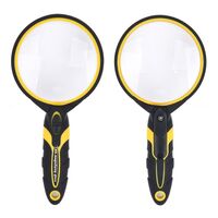 Magnifier with universal backlight, anti-fall, magnifying glass with handle 2050-XX, diameter: 75 mm, magnification: 5X
