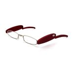 Plastic reading pince-nez glasses with case folding 6028, diopters from +0.00 to +4.00, RMC=62-64