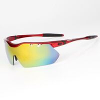 Safety shockproof sports goggles+4 caps 0090