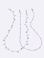 Metal non-slip chain, with colorful leaves, for glasses and masks GM147