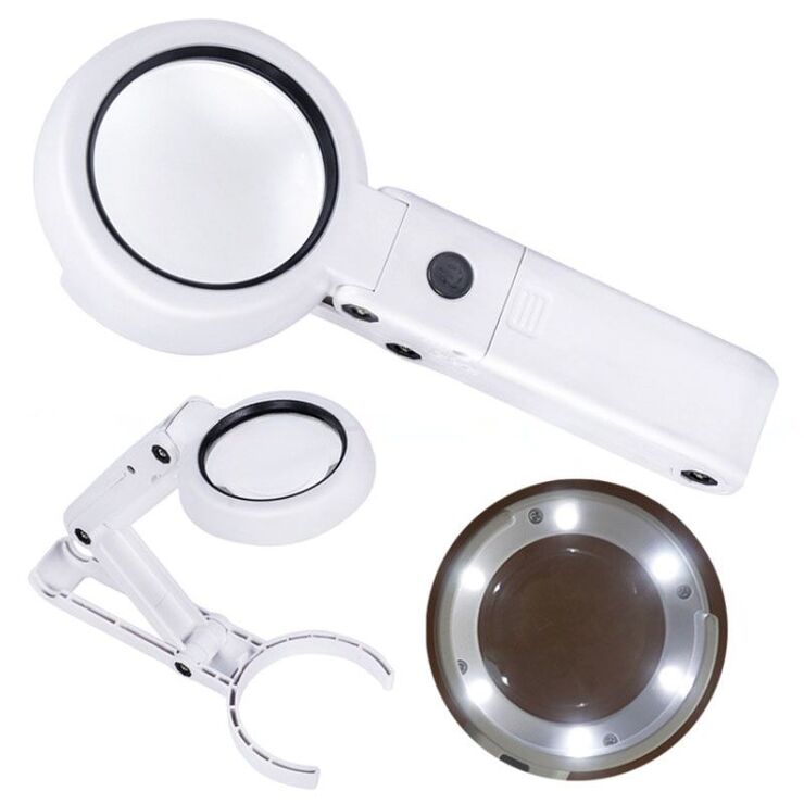 Tabletop magnifying glass with backlight 55RC-XX, magnification: 7X