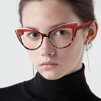 Plastic glasses with blue light protection for women 87290-22115-89229-PN