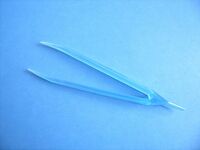 Tweezers, length 9.1 cm, for working with contact lenses, assorted colors QZ-5, order from 200 pieces