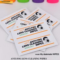 Wet disposable anti-fog lens cleaning wipes to protect glasses from fogging 防雾清洁湿巾
