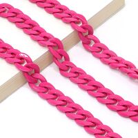 Acrylic non-slip chain, thick concave shape 29 colors, for glasses and masks GB011