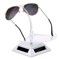 Vintage tabletop glasses and accessories stand - solar powered revolving display ZTY002