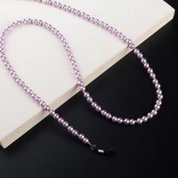 Metal non-slip chain, with artificial pearls, for glasses and masks GL958
