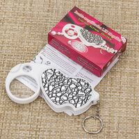 Folding magnifier with universal backlight 6901A-XX, dimensions: ⌀37 mm, ⌀12 mm, magnification: 8X, 20Х