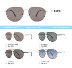 Metal frame polarized sunglasses S4018