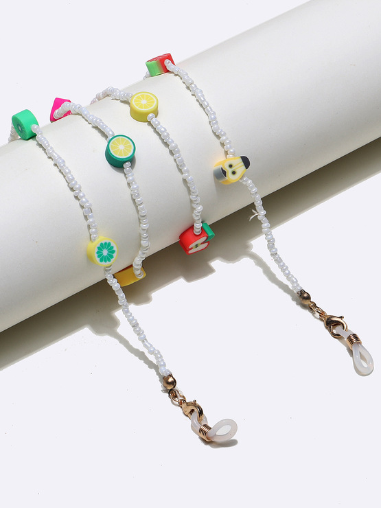 Fashion gold glasses chain with hollow rhombus GL1288