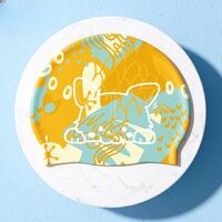 Шапочка для плавания силиконовая водонепроницаемая детская GJ110-YU