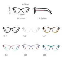 Plastic TR90 frames for glasses with Blue Ray Cut protection and flex hinges FOCUS FCS2130
