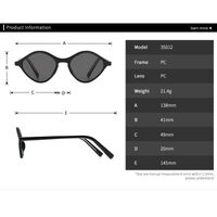 Plastic retro sunglasses Elit 35012-EL