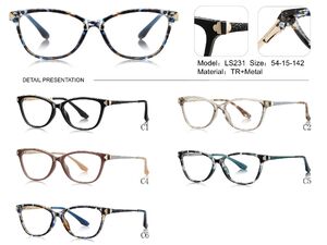 Plastic TR90 frame for glasses with UV protection More LS231
