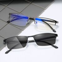 Metal photosensitive eyeglasses Blue ray cut KY2093变色镜